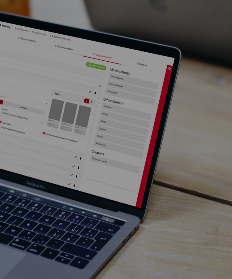 Boost for Cinemas CMS