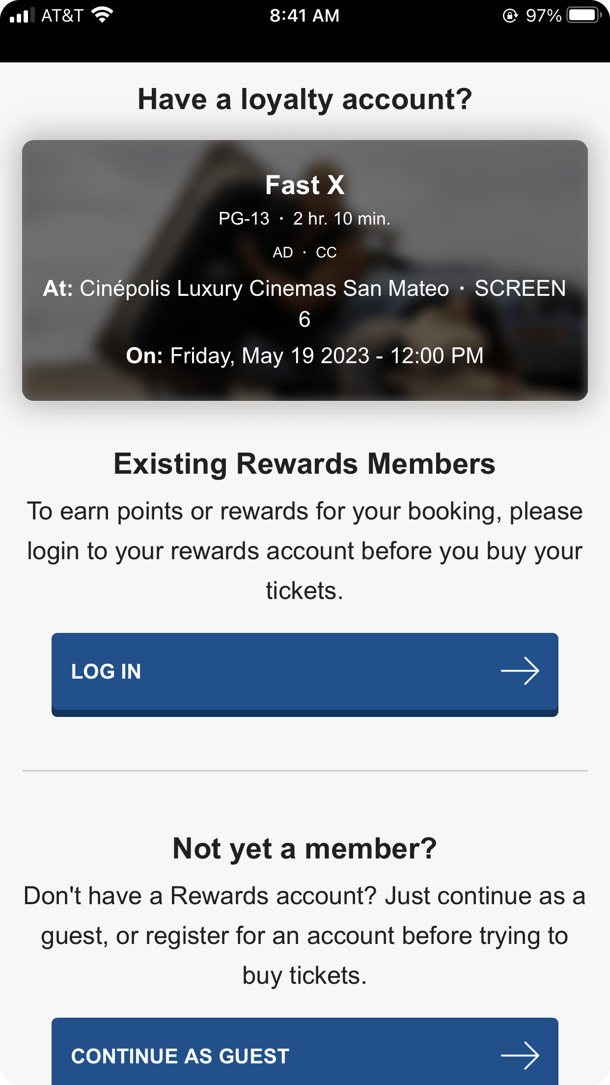 Boxoffice Online Ticketing Platform on Mobile