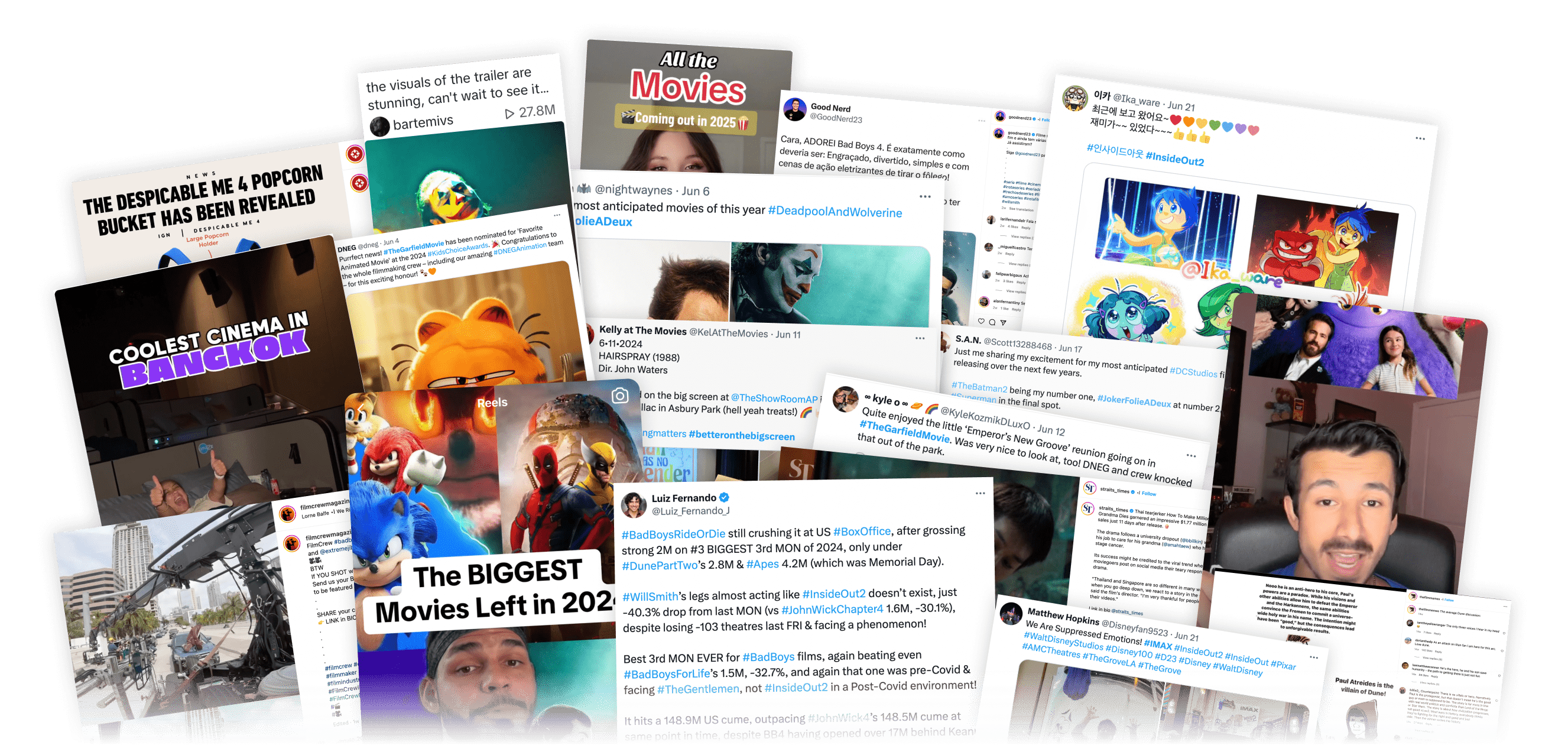 Social Media Collage with Mask Blur