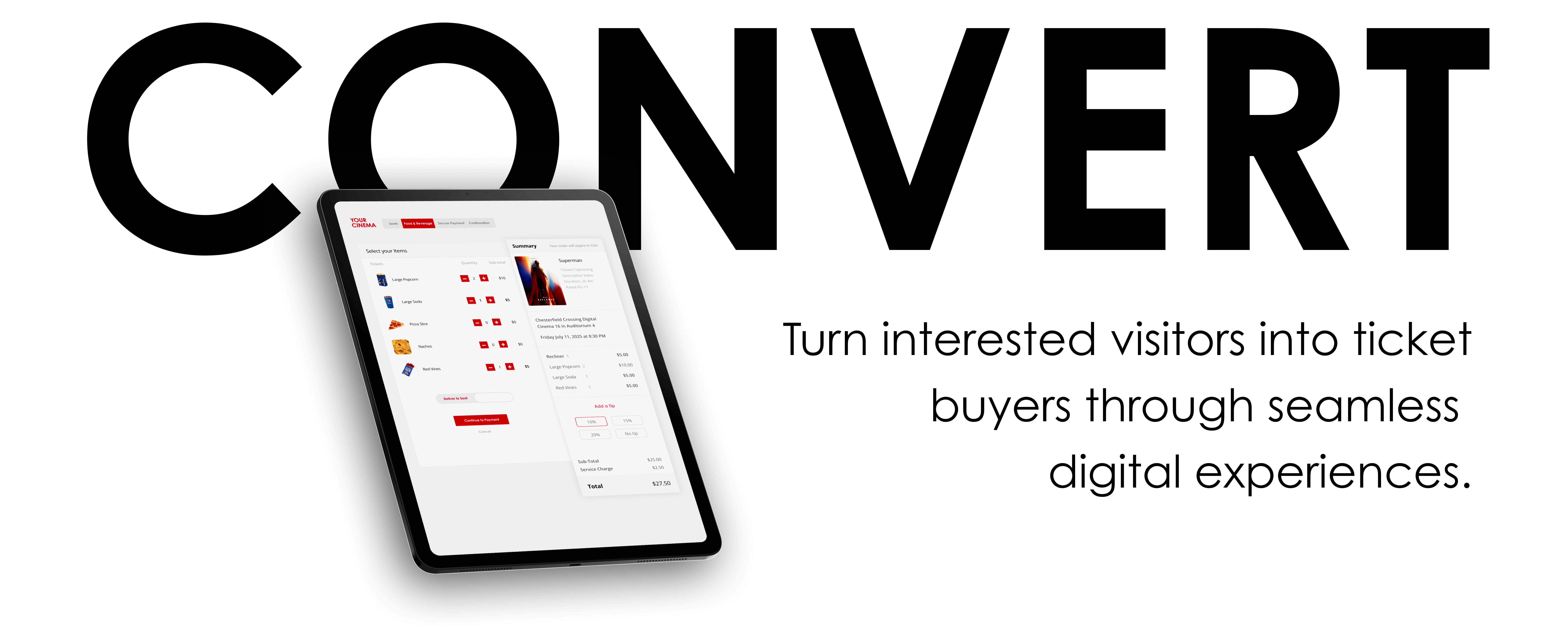 Convert. Turn interested visitors into ticket buyers through seamless digital experiences.