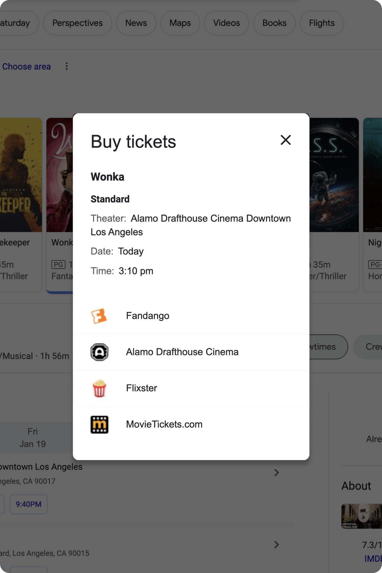 Increase direct ticket sales with your cinema's showtimes on Google and more!